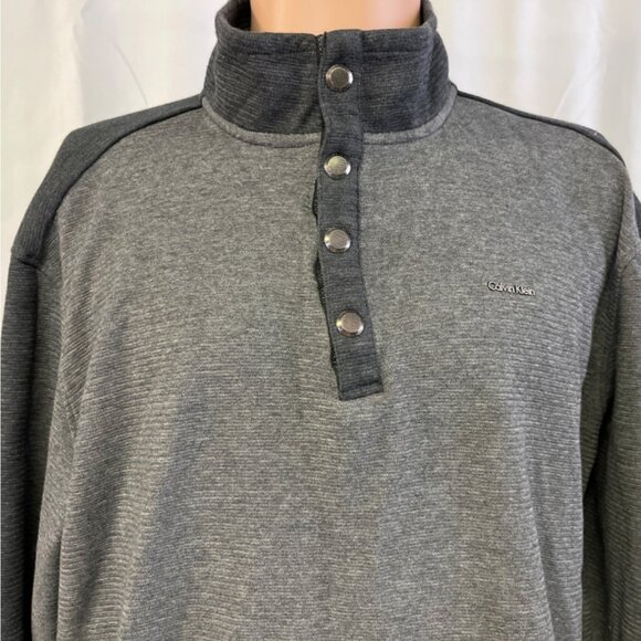 Calvin Klein Men's Grey Sweatshirt/Pullover Sz L SKU 4706 - Picture 3 of 6
